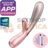 Vibrador con efecto de calor para estimular el punto g y el clitoris